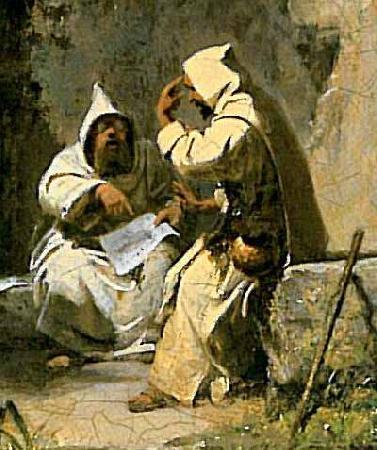 Carl Spitzweg Disputierende Monche